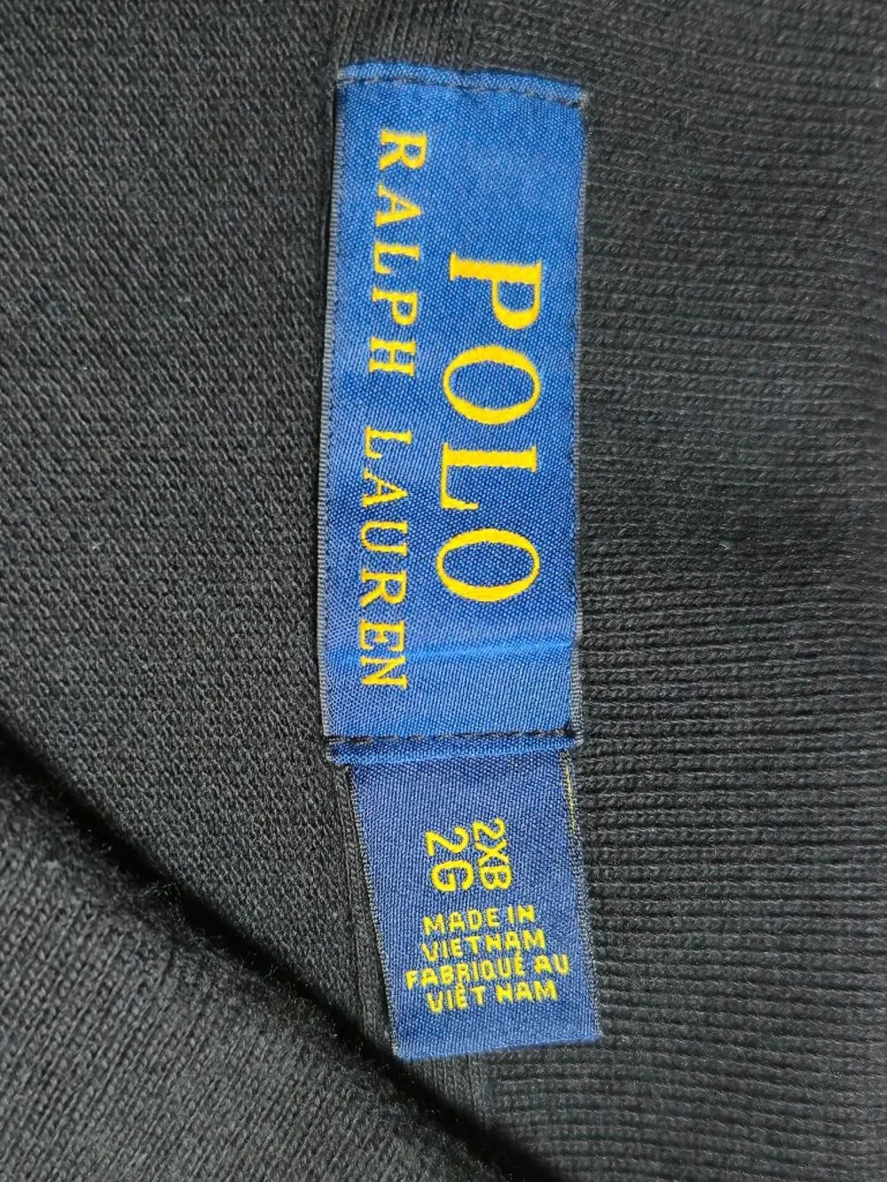 POLO Ralph Lauren 2XB Black with red signature pony 100% Cotton Polo Shirt